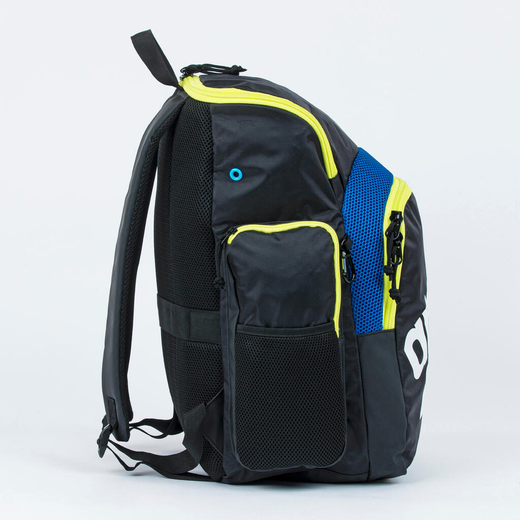 Swimming Backpack 35L ARENA SPIKY III Black Yellow
